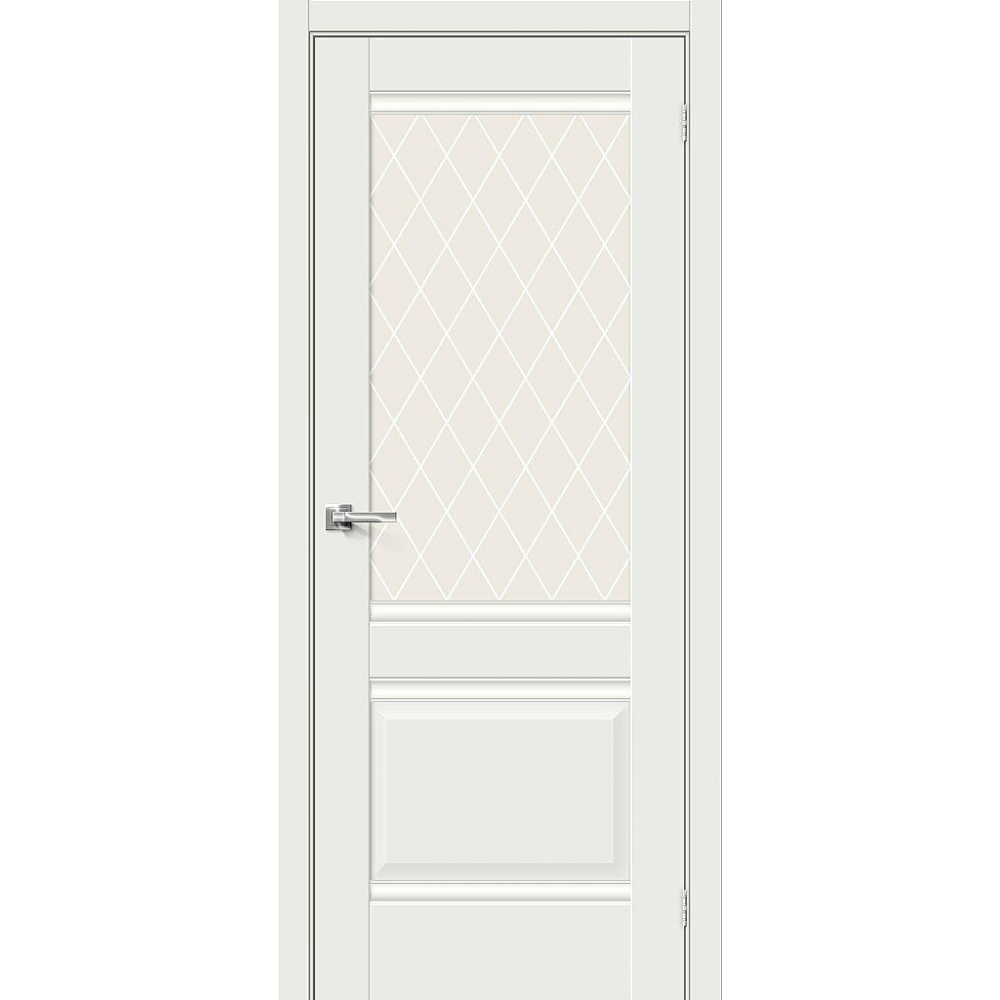 Межкомнатная дверь Прима-3 White Matt