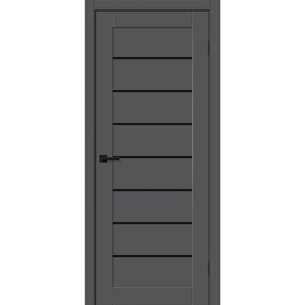 Межкомнатная дверь Браво-22 Black Shine Stormy Silk